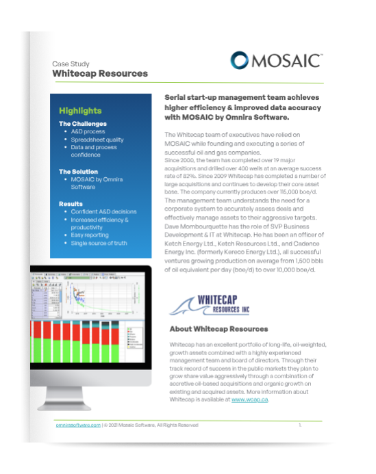MOSAIC - Whitecap Resources Case Study
