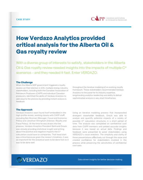 VERDAZO - Alberta Oil & Gas Royalty Review Case Study